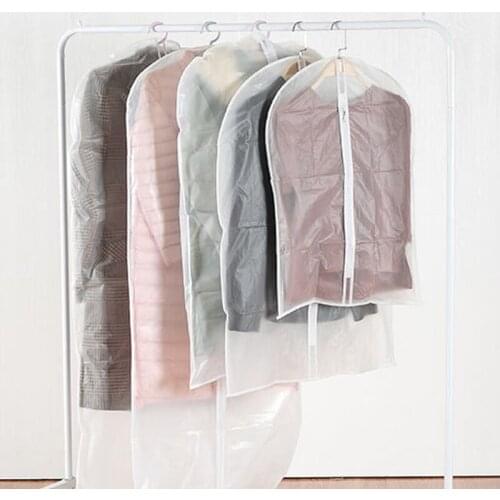 Hanging Clothes Dust Cover Coat Suit Cover Long Non-woven Storage Bag Dust Bag Coat Dust Cover Household Storage Products