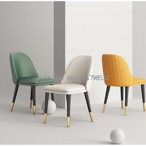 Simple modern dining chair net red chair Nordic household dressing chair makeup chair solid wood desk chair backrest lounge chai