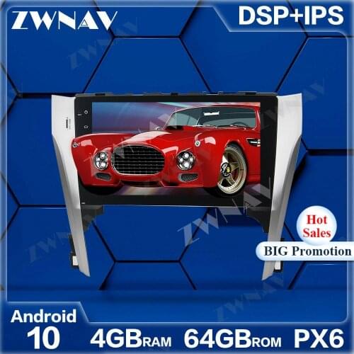 PX6 4GB+64GB Android 10.0 Car Multimedia Player For Toyota Camry 2014-2015 GPS Navi Radio navi stereo IPS Touch screen head unit