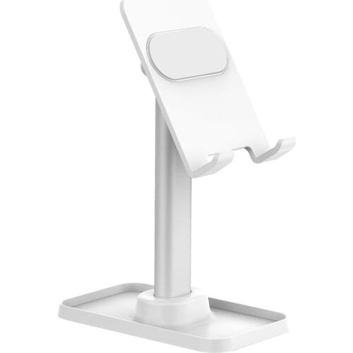 Q1 Desktop Phone Holder Tablet Stand For IPad Phones Universal Bracket Metal Telescopic Adjustable Height Angle Live Support