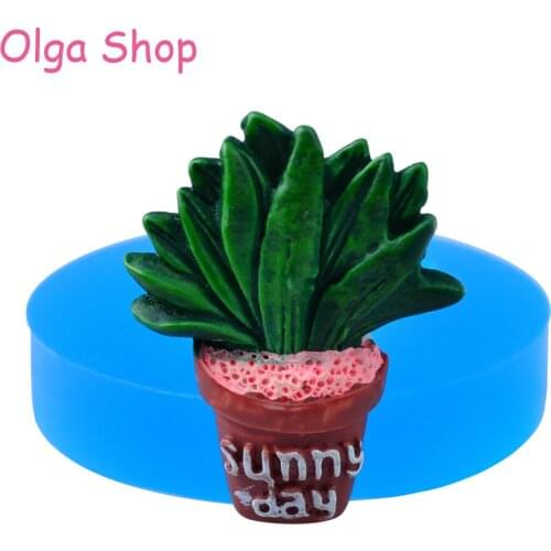 VYL064 37.8mm SUNNY DAY Cactus Silicone Mold - Fondant, Cupcake Topper, Chocolate, Biscuit, Polymer Clay, Resin, Scrapbooking