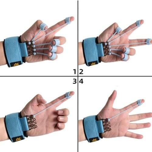 Finger Flexion And Extension Training Device With Resistance Band Fingers Gripper Strength Trainer Extensor Exerciser Power Grip