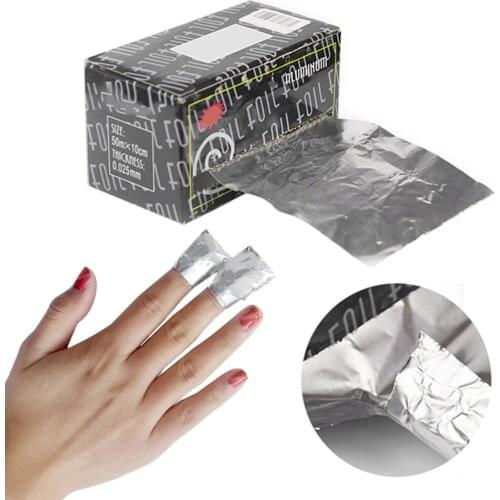 1 Roll Nail Thickening Tin Paper Aluminium Foil Nail Art Off Acrylic Gel Nail Polish Remover Makeup Tool Special Manicure Tool