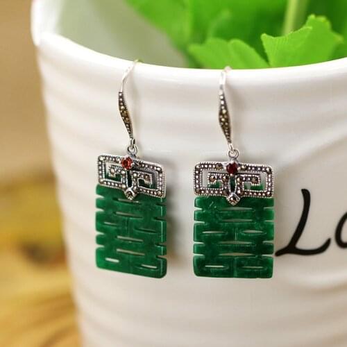 2018 Rushed Brinco Aristocratic Wind L&p Items S925 Pure Ornaments Fashion Eardrop Tielong Gave Birth To Various Words