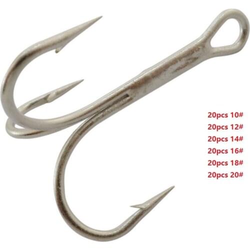 3551 120pcs (10#x20pcs/12#x20pcs/14#x20pcs/16#x20pcs/18#x20pcs/20#x20pcs) Fishing Hooks Set