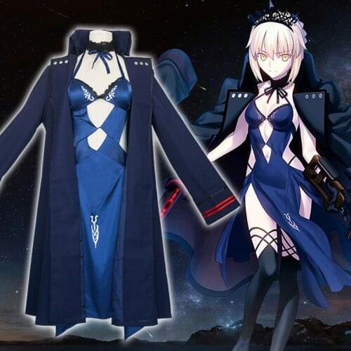 Anime Fate Grand Order Altria Pendragon Cosplay Dress Swimsuit Carnival Party Uniform Halloween Costume