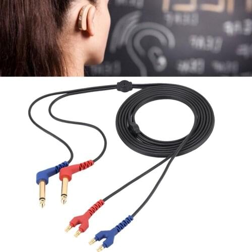 Audiometer Headset Cable Wire for Headphone Air Conduction Audiometer Hearing Tester Ear Care