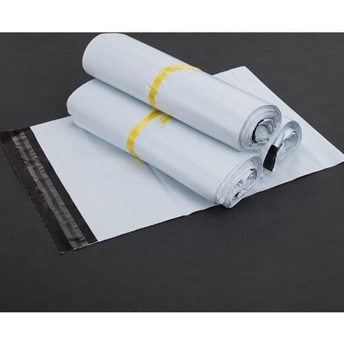 White 100Pcs/Lot Poly Mailer Express Pack Bags Poly Self Seal Adhesive Mailbags Plastic Courier Mailing Package Bags
