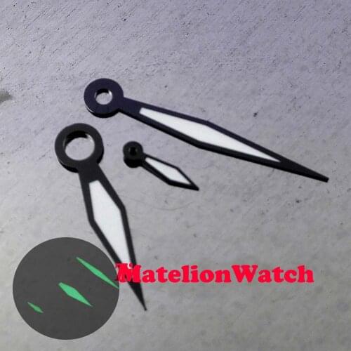 Black luminous watch hand fit for 6497 6498 ST36 serial hand winding movement 44mm case H05