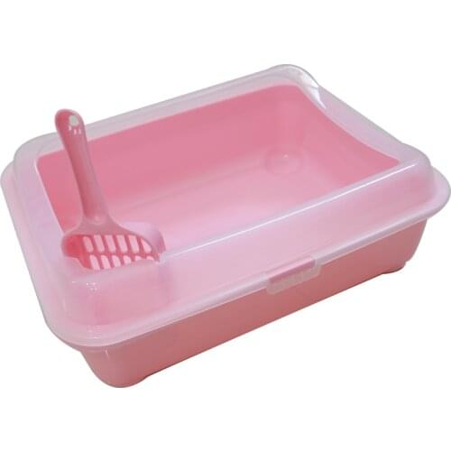 Pet Dog Cat potty, semi closed, anti splash, Cat Toilet, With Shovel