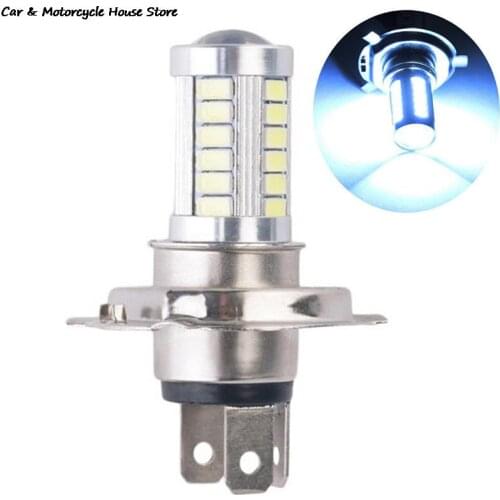 H4 33SMD LED Motorcycle Headlight Bulbs 800LM 6500K Led Moto Motorbike Daytime Running Light Car Lights