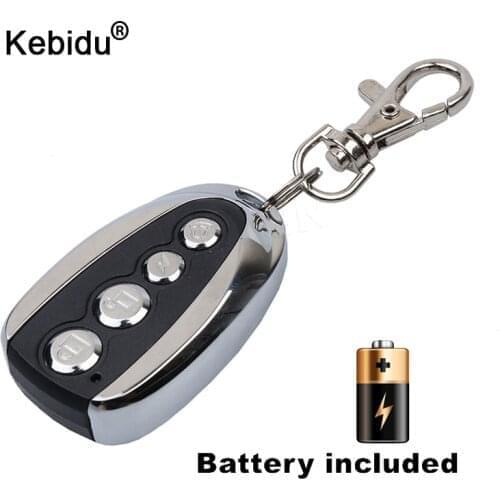 Kebidu Mini Electric 4 Button 433Mhz For Car Rolling Code Remote Duplicator Garage Door Remote Control Opener Electric For Home