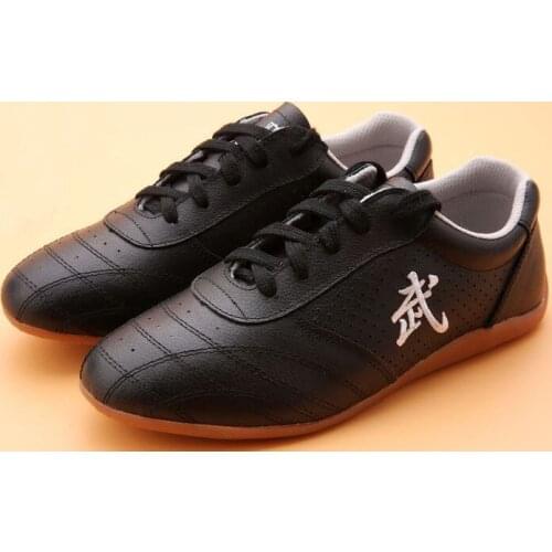 Black UNISEX kids&Adult soft cowhide Summer&Spring Martial arts sneakers tai chi shoes wushu kung fu shoes
