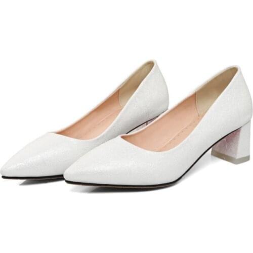 Big Size Fashionable and simple pointed shoes ladies high heels women shoes woman pumps