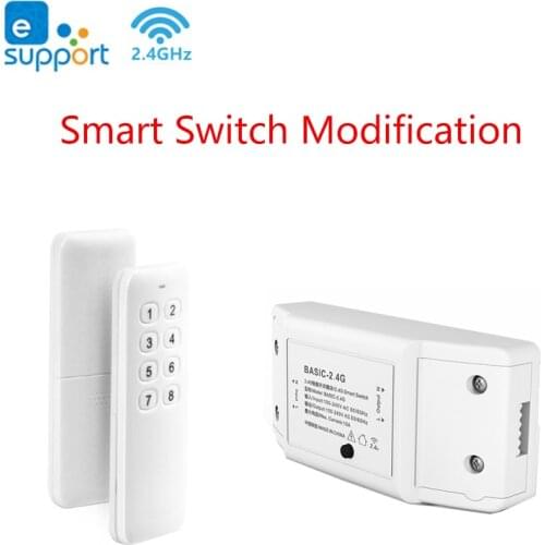 BASIC-2.4G RM Smart Switch Modification Module Smart Home Bluetooth-compatible EWeLink APP Control Switch Module Remote Control