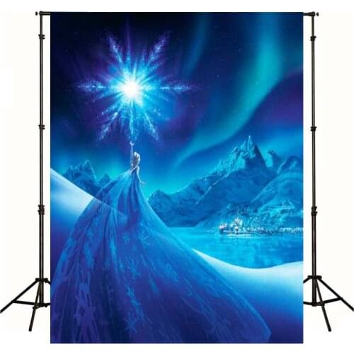 Cartoon Snow Princess Fairy Photography Background Live Backdrop Children Birthday Party Decoration Tapestry Photo Studio