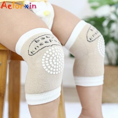 0-3Y 1 Pair Baby Knee Pad Kids Safety Crawling Elbow Cushion Infant Toddlers Baby Leg Warmer Knee Support Protector Baby Kneecap