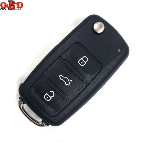 HKOBDII New 3 Buttons 202AD Remote Key 433MHZ with 48 chip For Volkswagen VW Lavida 1KO 959 753N