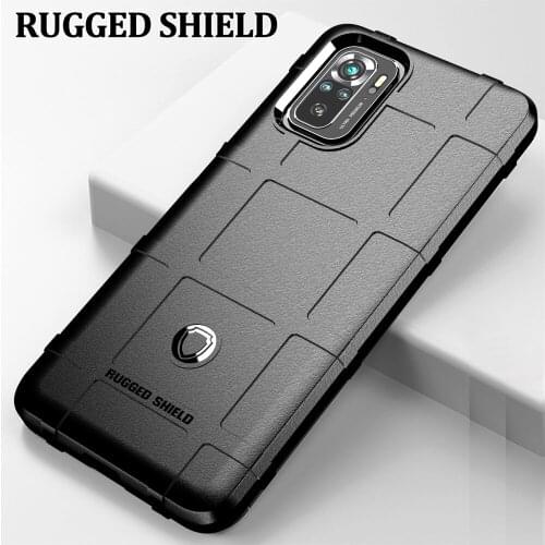 Drop resistance Rugged Shield Case For Xiaomi Redmi Note 10 Defender Armor Soft TPU Rubber Cover