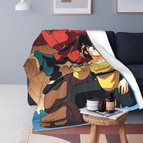 Ranma 1/2 Japan Anime Blankets Fleece Printed Chinese Kongfu Breathable Soft Throw Blanket for Home Bedroom Bedspread