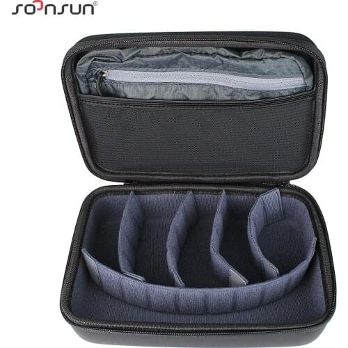 SOONSUN Portable Waterproof Shockproof Protective Storage Case Bag Box for GoPro Hero 9 8 7 6 5 4 for DJI Osmo Action Accessory