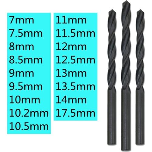 Straight Shank Twist Drill, Steel Parts Multi-function Special Hard Alloy Extended Electric Hand Drill 7mm-17.5mm