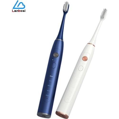 Ultrasonic Electric Toothbrush Smart Waterproof Wireless Induction Rechargeable Soft Hair Electric Toothbrush