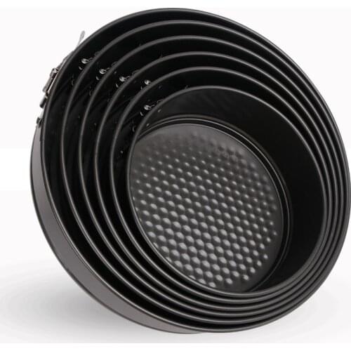 Multiple Sizes Are Available Round Cake Mold Lock Live Bottom Round Mousse Honeycom Carbon Steel Cake Mold Baking Utensils