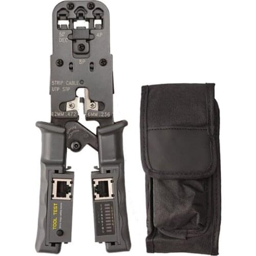 WSFS Hot 2 in 1 RJ45 Network LAN Cable Crimper Pliers Cutting Tool Cable Tester Pliers 6P/8P Wire Cutter Tool Crimping Pliers