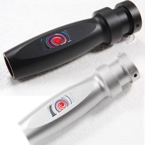 1pcs Aluminum Brake handbrake Handle Silver Black Hand brake Badges Car Styling Emblem