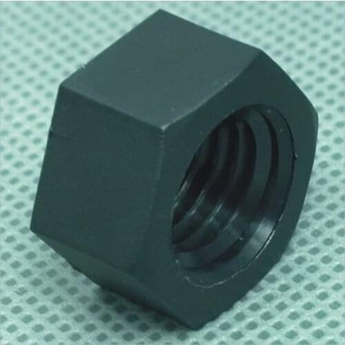 20pcs M2 M2.5 M3 M4 M5 Nut screws set hex nuts plastic nylon screw black insulation plastic