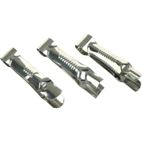 3pcs Ustensiles Patisserie Stainless Steel Cake Clip Clamp Crimper Cutters Mold DIY Fondant Cake Clip Lace Mould Cake Decor Tool