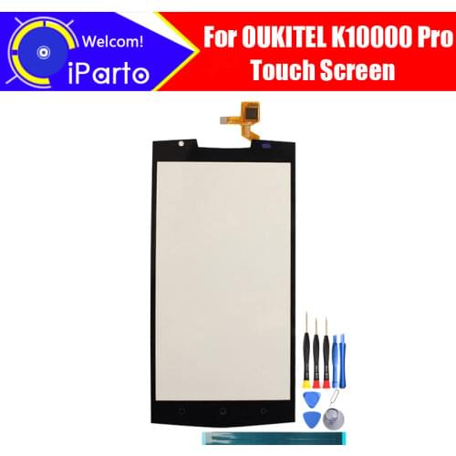 5.5 inch OUKITEL K10000 Pro Touch Screen 100% Guarantee Original Glass Panel Touch Screen Digitizer For K10000 Pro+tool+Adhesive