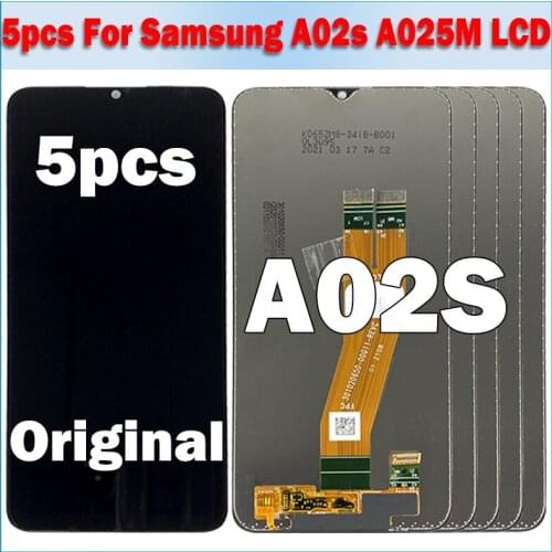 5PCS Small Glass Original For Samsung Galaxy A02s A025M A025F/DS A025G/DS A025M LCD Display lcd Touch Screen Digitizer Assembly