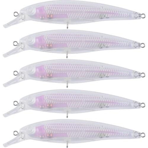 50pcs 10.5cm 9g Blank Unpainted Bait DIY Minnow Crankbait Wobbler Unpainted Lure Freshwater Fishing Blank Hard Lures Isca Pesca