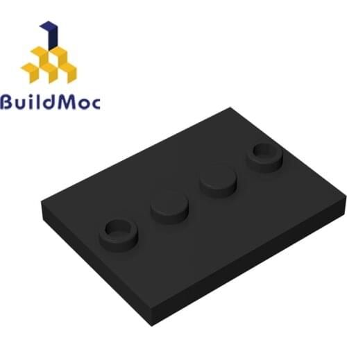 BuildMOC 88646 17836 3x4 human base brick high-techal Changeover Catch For Building Blocks Parts DIY Edu