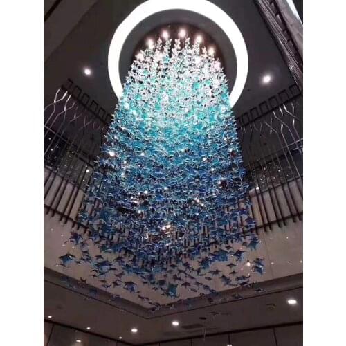 Four-corner star hotel sales office shopping mall beauty salon clothing store lobby villa model room pendant chandeliers