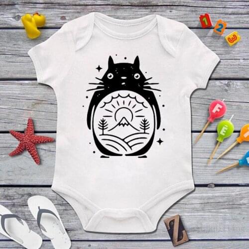 DERMSPE Summer Newborn Baby Cute Cartoon Print Short-sleeved Jumpsuit Boys and Girls Bodysuits Rompers 0-24M