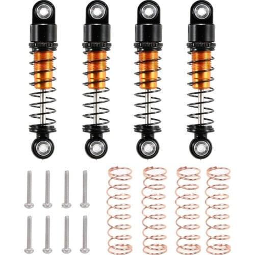 For Axial SCX24 90081 1/24 RC Crawler Car Metal Adjustable Shock Absorber Damper Set Upgrade Parts Accessories