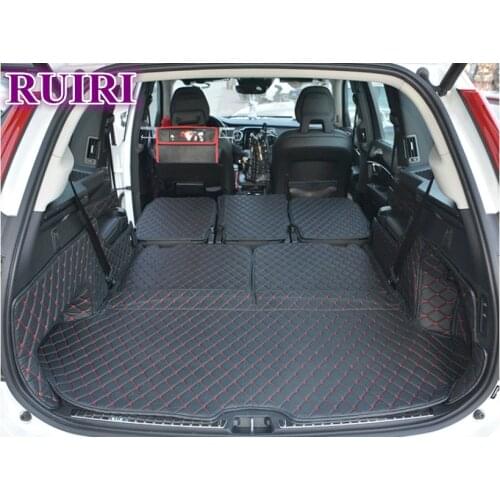 Good quality! Special car trunk mats for Volvo XC90 7 seats 2021 waterproof boot carpets cargo liner mats for XC90 2020-2015