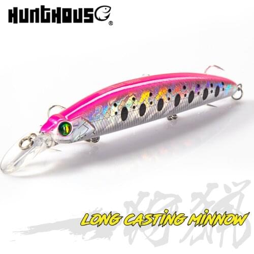 HUNTHOUSE floating minnow fishing lure 130mm 19g hard long casting wobblers artificial bait good For fishing bass bait lw411