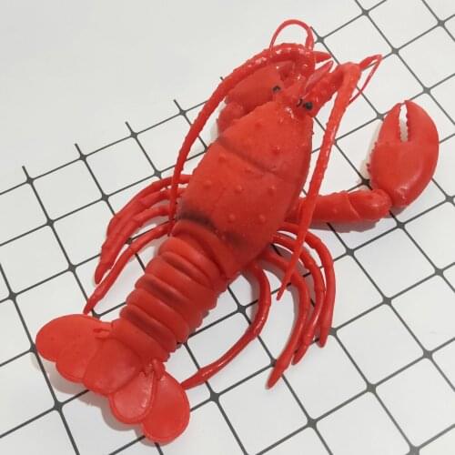 Simulation Soft Rubber Lobster Crab Model Squeeze Whole Person Toy Lobster Sound Big Crab Children Educational Toys Gift