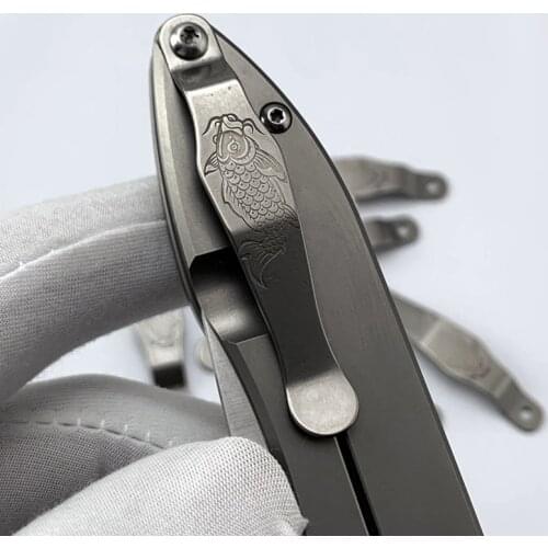 Titanium Alloy Pocket Clip Koi Deep Carry Back Clip Alloy CNC Pocket clip tool for Srmkni- 812 901 902