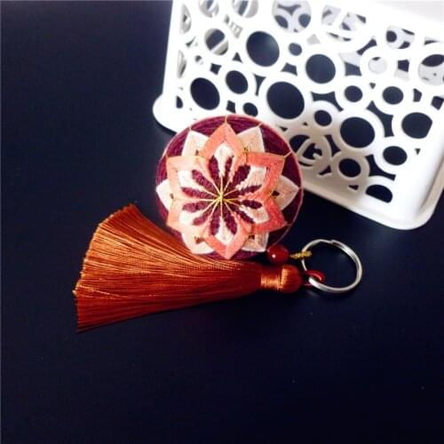Beautiful Luky Chrysanthemum 5cm Temari hand ball/Temari ball Material package(make by yourself) DIY