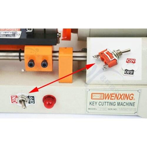 Wenxing 232 233A 218E 218F 218G Key Cutting Machine Power Switch Button Parts Locksmith Tools