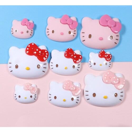 Mini Kawaii Sanrio Plush Hellokittys Diy Anime Figure Cartoon Cute Doll Model Figures Pvc Toys Decoration for Girl Birthday Gift