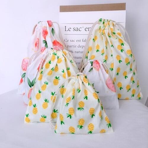 Multi Size Aroma Pouch Shoes Orgnizer Jewelry Gift Bag Toys Organizer Pouch Fruit Design Cotton jute bag Can customized