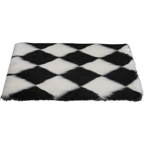 Soft Artificial Wool Rug Living Room Bedroom Anti-Slip Mat Faux Fur Plush Shaggy Floor Mat For Bedroom