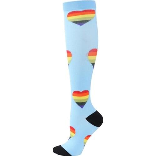 Size XXL Large Compression Socks 20-30 MmHg Golfs Tube Fit For Medical Edema Diabetes Varicose Veins, Soccer Football Stockings