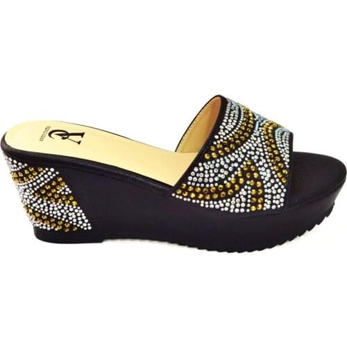 Latest Design African Women Wedding Shoes with Rhinestone Open Toe Pumps Wedding Shoes for Women Bride Wedding Sandals Bridal